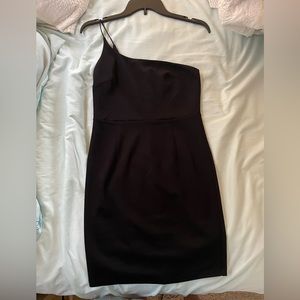 Black one shoulder Lulus cocktail dress